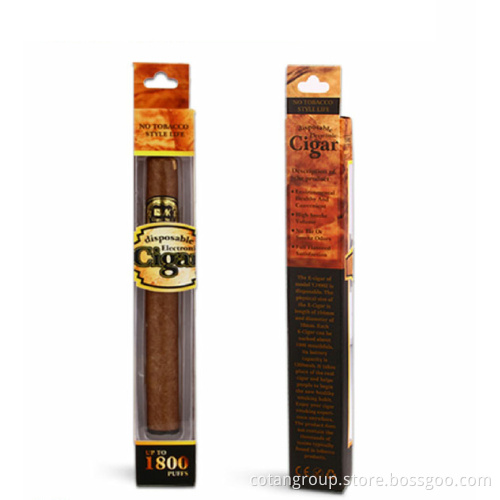 2014 Hot Selling E Cigar, Large Vapor 1800puffs Disposable E Cigar